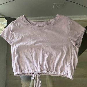 Pinkish purple crop top
